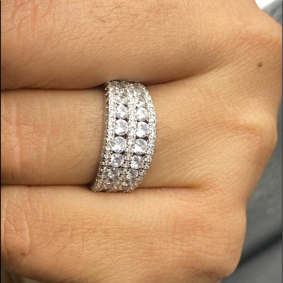 S925 unique eternity wedding band ring - Picture 5 of 15